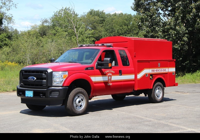 Red Ford Water Rescue Truck